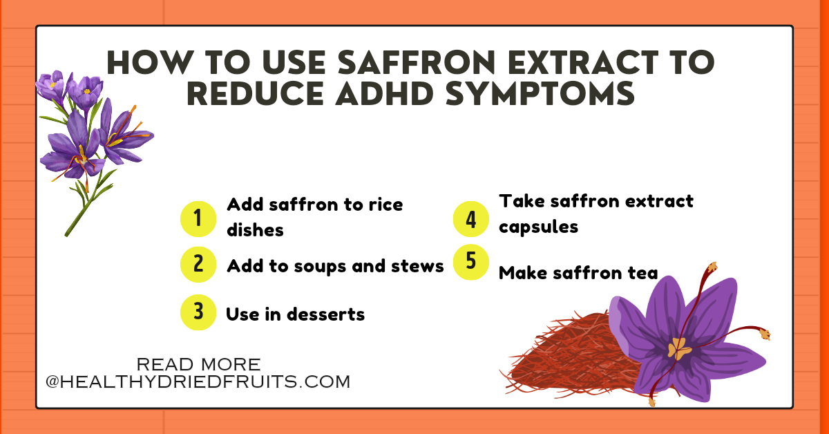 how to use saffron for adhd