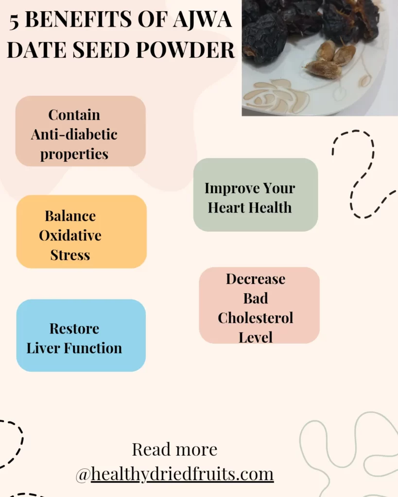 5 benefits of ajwa date seed powder