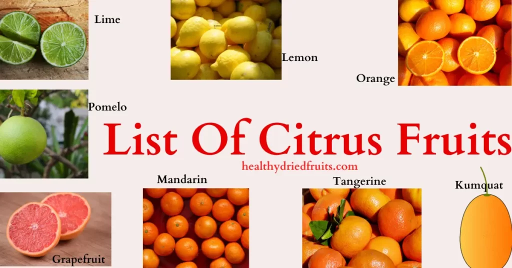 list of citrus fruits