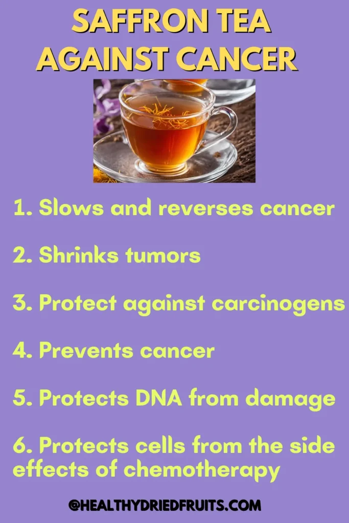 saffron tea uses in cancer prevention